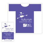 Logo and t-shirt design for Ballet Chelsea's Tutu Run